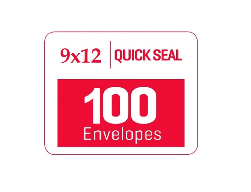 Aimoh 100 9 x 12 SELF Seal Security White Catalog Envelopes - 28lb - Security Tinted, Ultra Strong Quick-Seal, 9x12 inch (38100) - Image 5